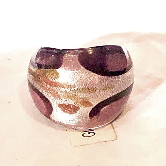 Women’s Hand Blown Glass Rings Sizes 5.25 - 8 - Picture 3 of 13